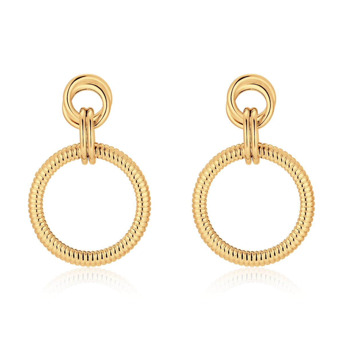 Pendientes Aros Texturizados - LePetiteMarie