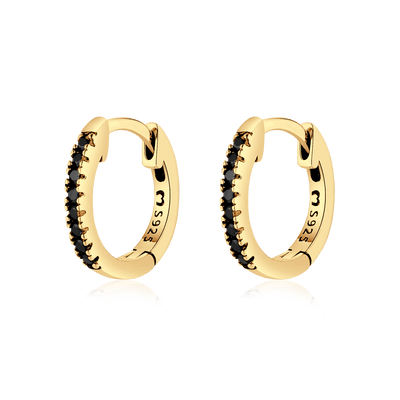 Boucles d'oreilles Black Intense