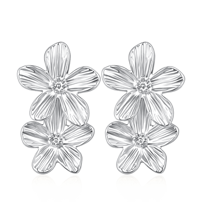 Boucles d'oreilles à cinq pétales