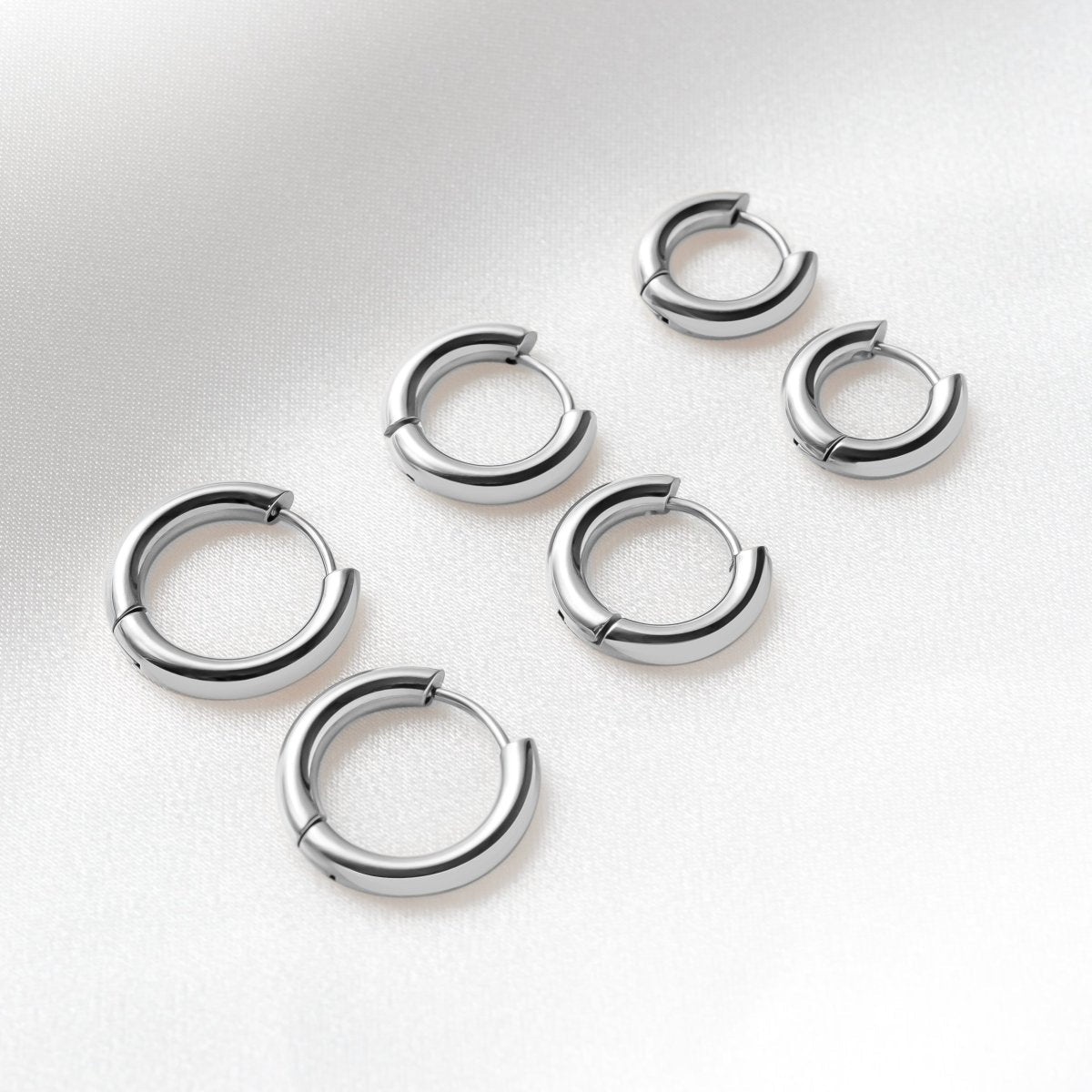 Pendientes Glorietas Acero - LePetiteMarie