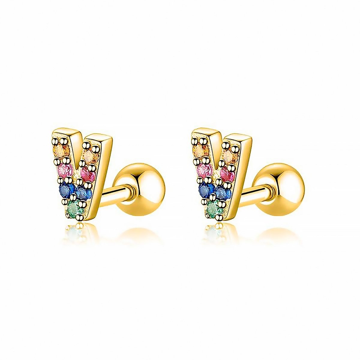 Pendientes Letritas Color - LePetiteMarie