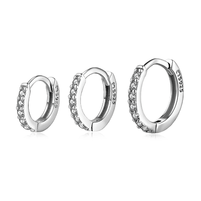 Boucles d'oreilles triple anneau