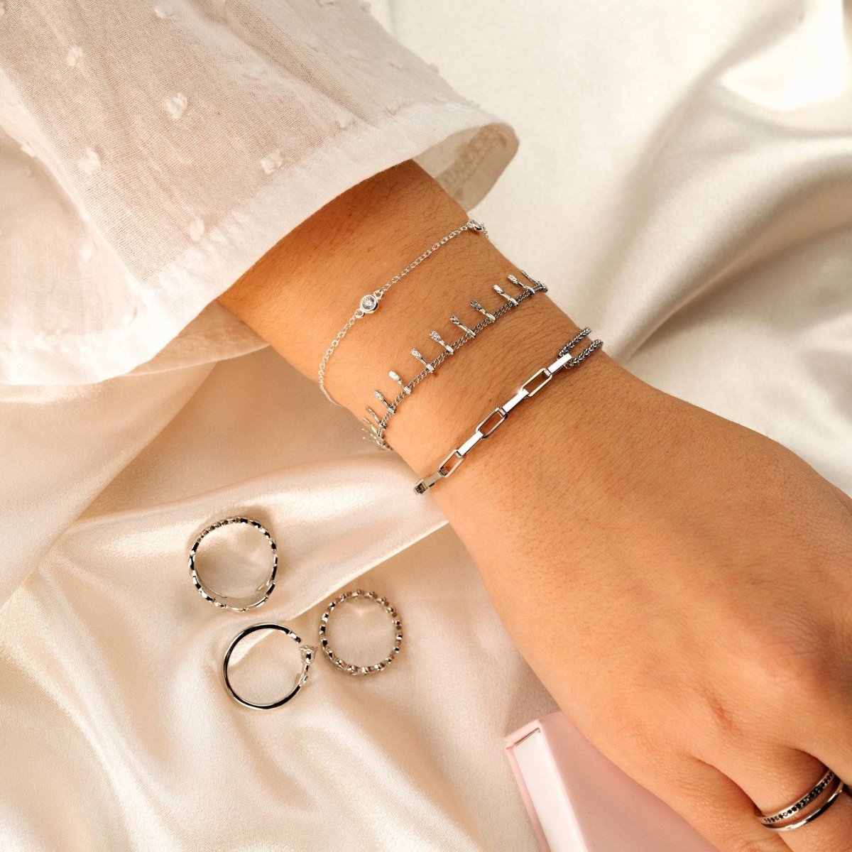 Pulsera Cuatro Brillantes - LePetiteMarie