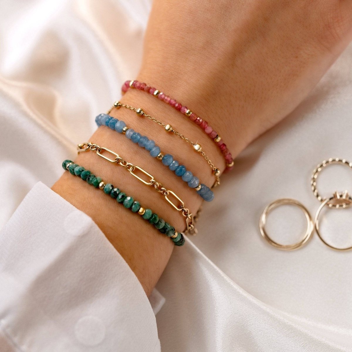 Pulsera Verde Selva - LePetiteMarie