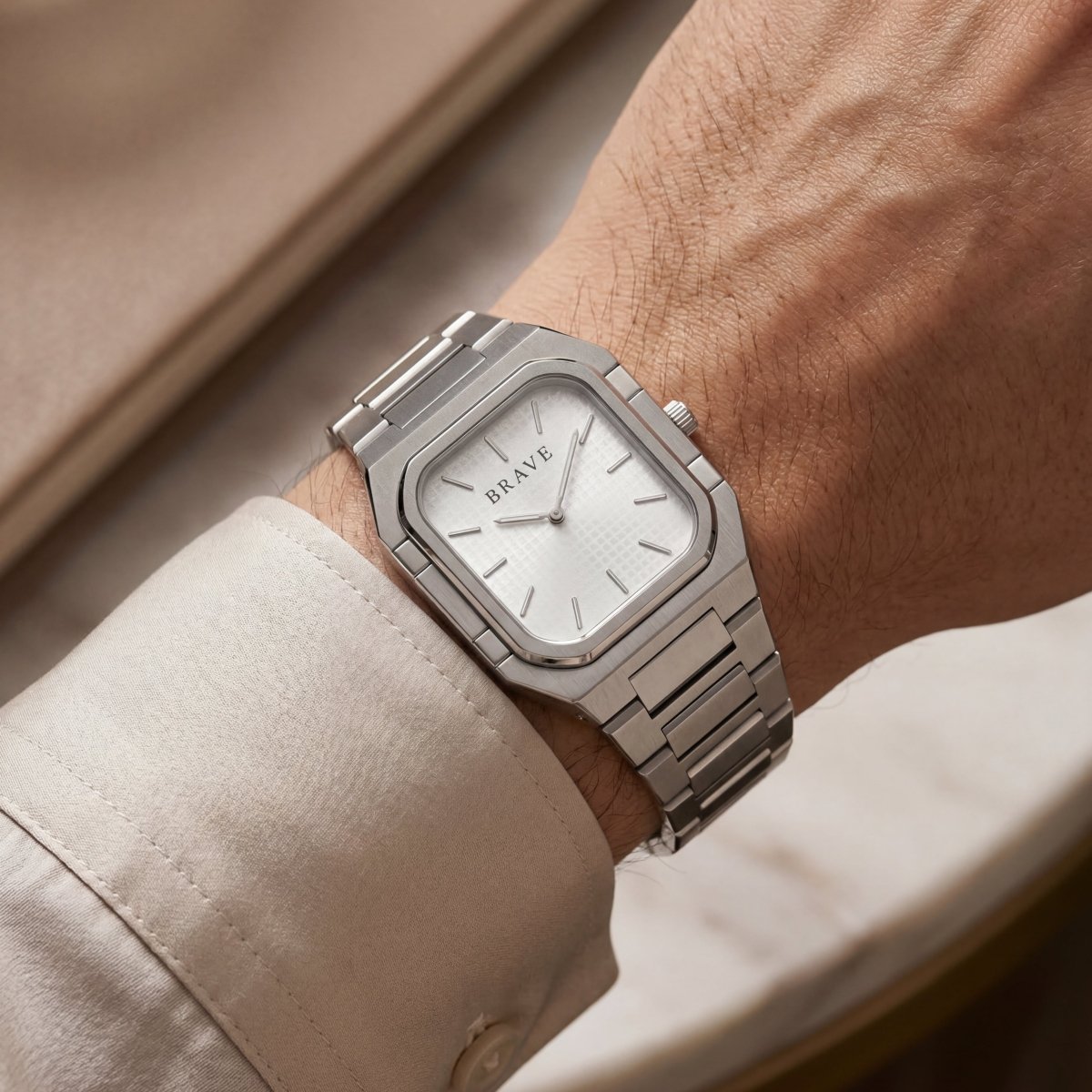 Reloj BRAVE ~ Brando Silver - White - LePetiteMarie