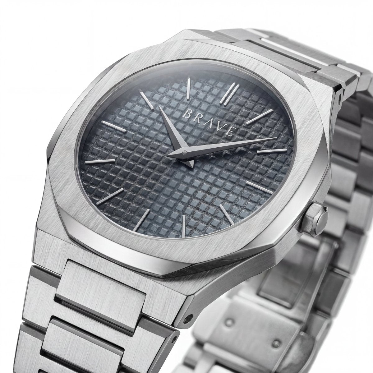 Reloj BRAVE ~ Empire Silver - Navy - LePetiteMarie