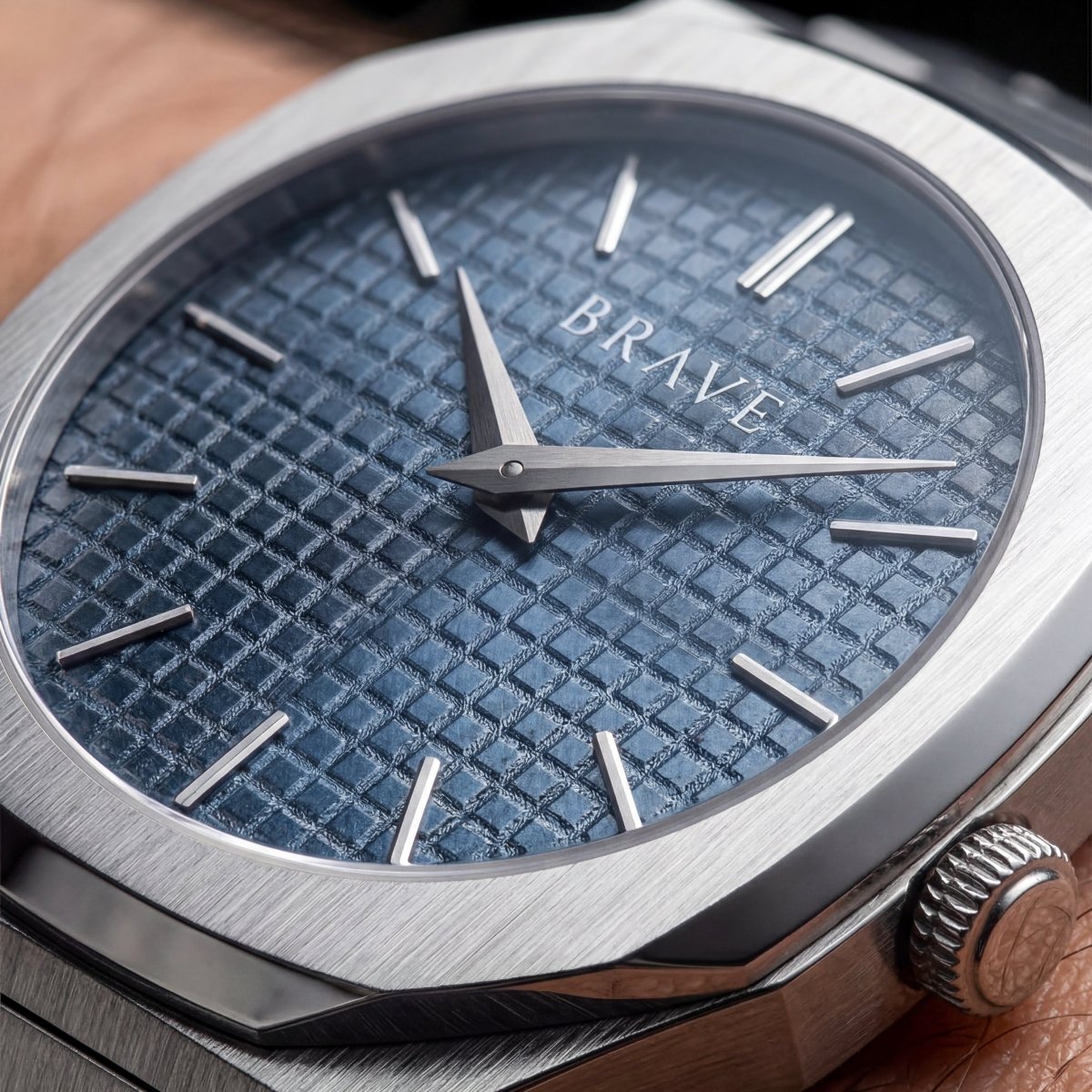 Reloj BRAVE ~ Empire Silver - Navy - LePetiteMarie