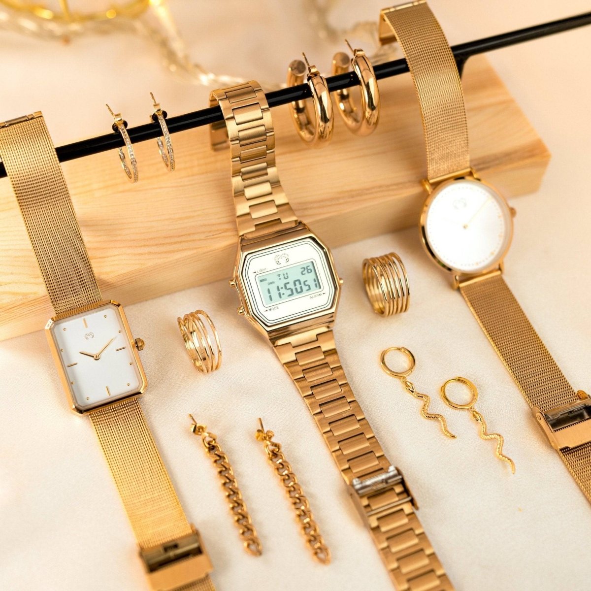 Reloj Digital Vintage ~ Oro - LePetiteMarie