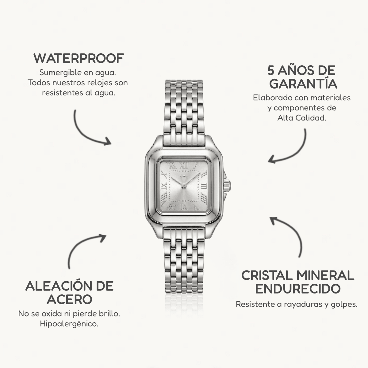 Reloj ~ Europa Silver - LePetiteMarie