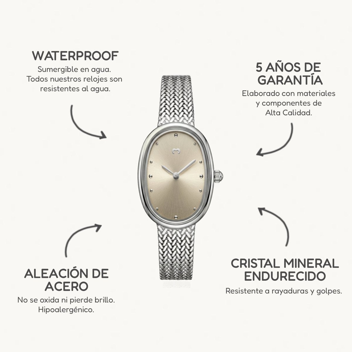 Reloj Vintage Royale ~ Silver - LePetiteMarie