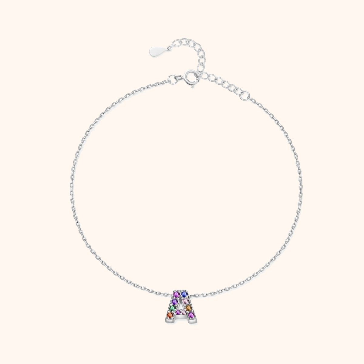 Tobillera Inicial Irisada - LePetiteMarie