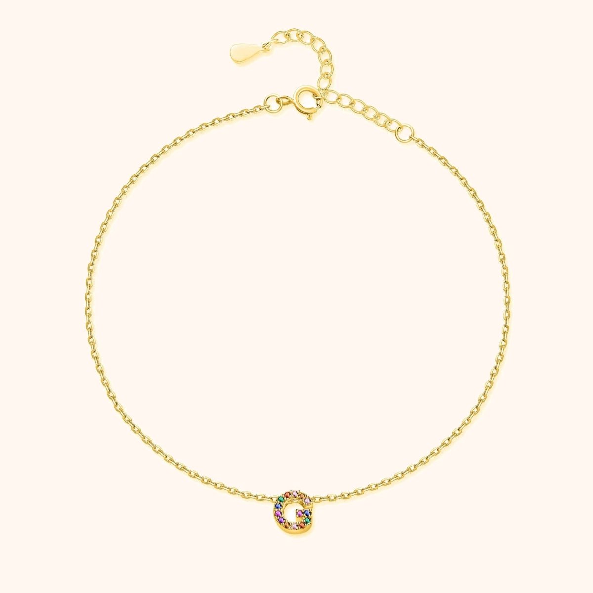 Tobillera Inicial Irisada - LePetiteMarie