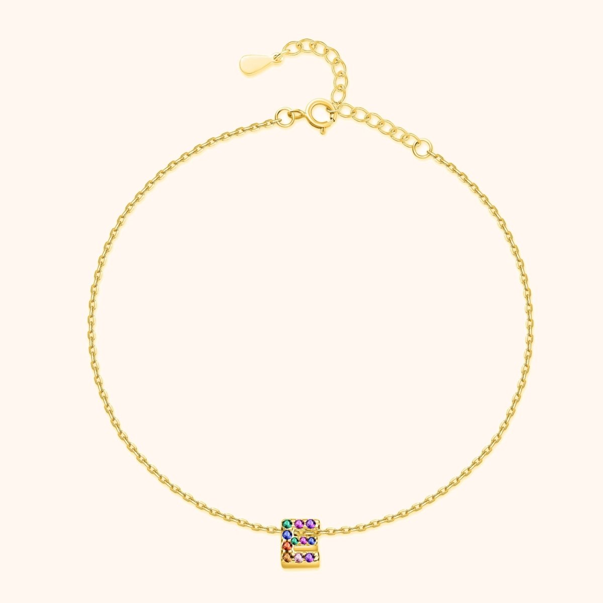 Tobillera Inicial Irisada - LePetiteMarie