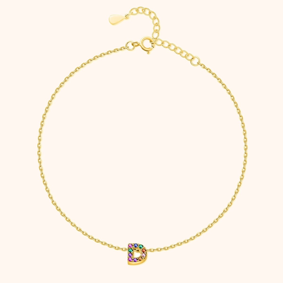 Tobillera Inicial Irisada - LePetiteMarie