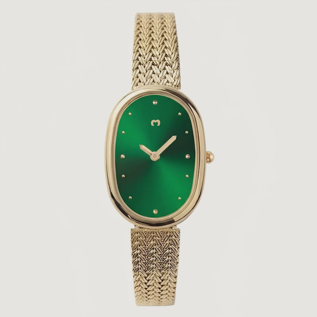 Montre Vintage Royale ~ GoldGreen