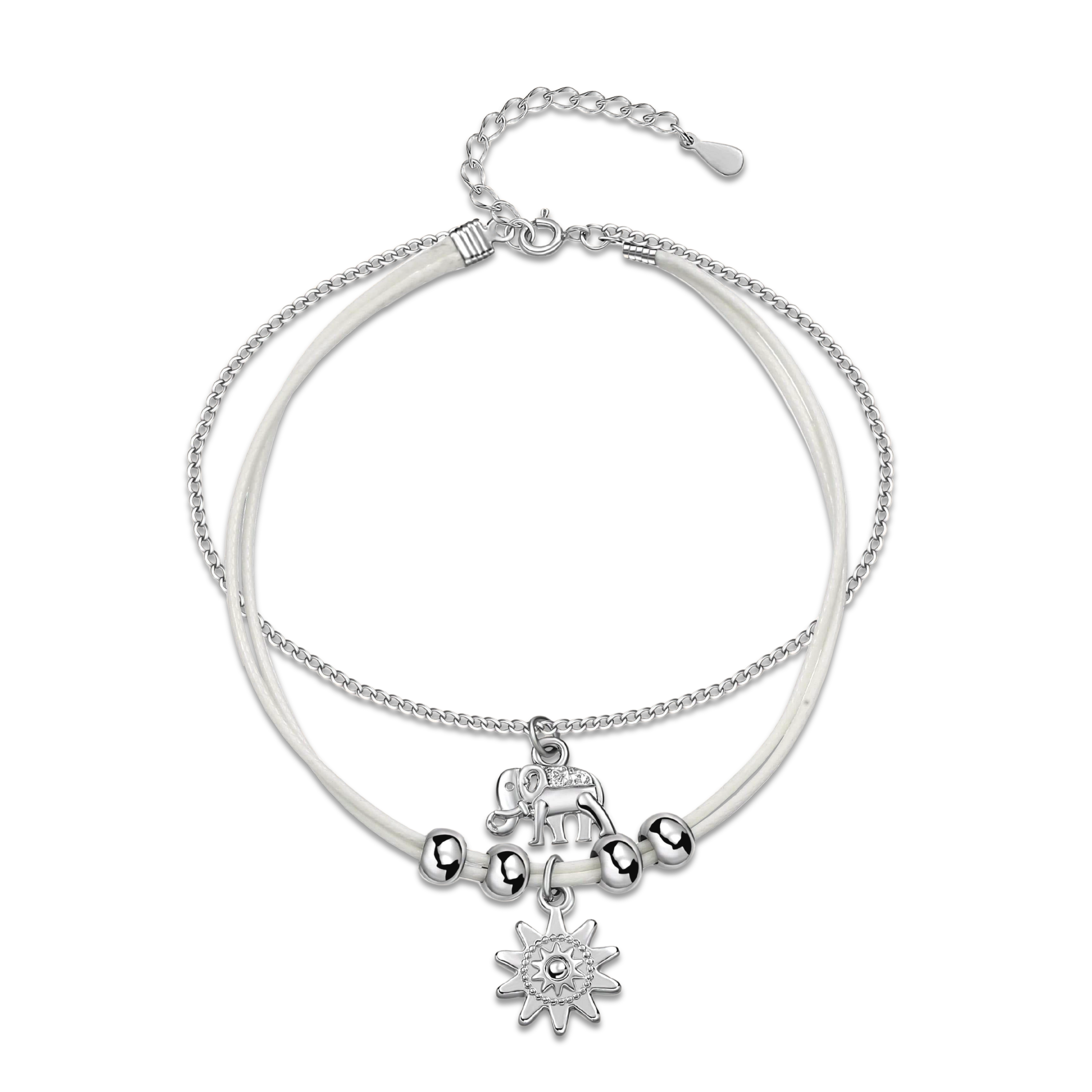 Elephant-Sun Anklet - SophiaJewels