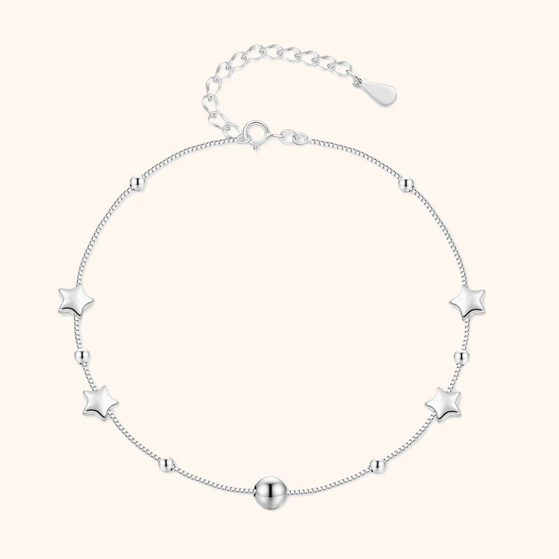 "Stars and Beads" Anklet - SophiaJewels