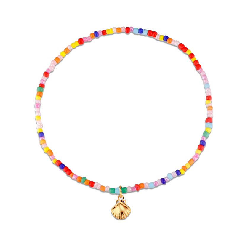 Multicolour Shell Anklet - SophiaJewels