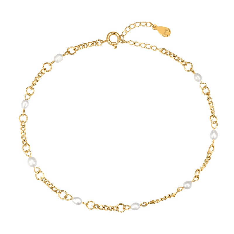 Bracelet de cheville Perles Marines