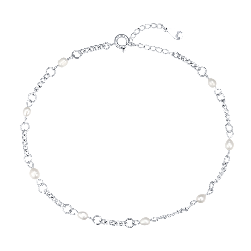 Bracelet de cheville Perles Marines