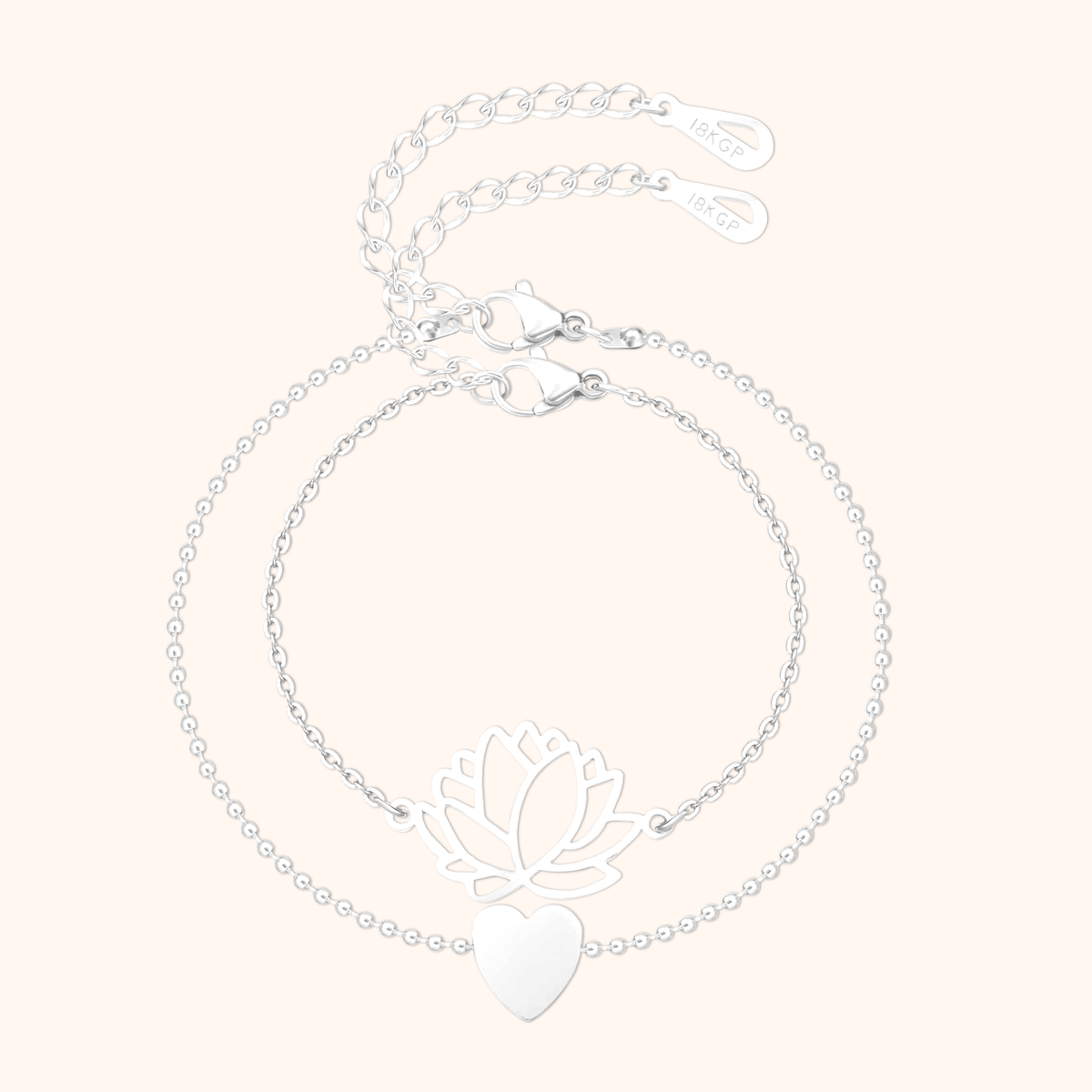 Lotus-Heart Bracelet - SophiaJewels