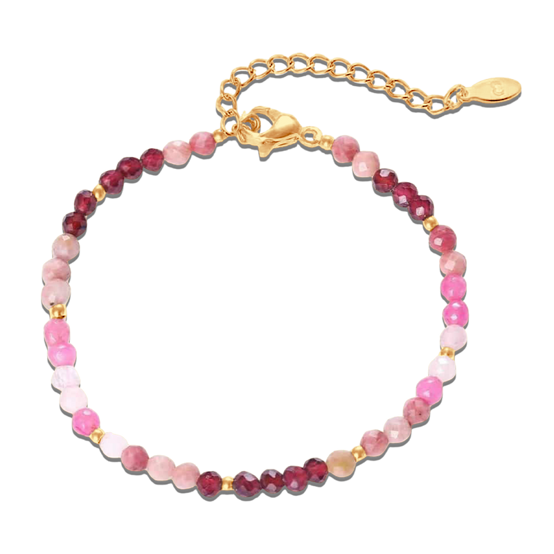 Lila Kristallarmband