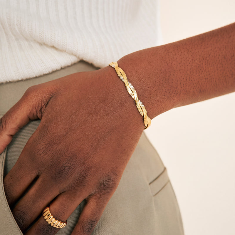 Doppelt geflochtenes Armband