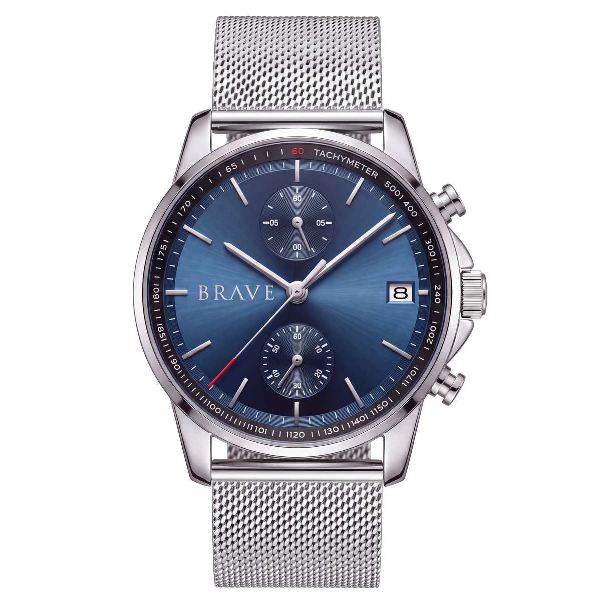 Montre BRAVE ~ Atlantis Silver-Dark Blue