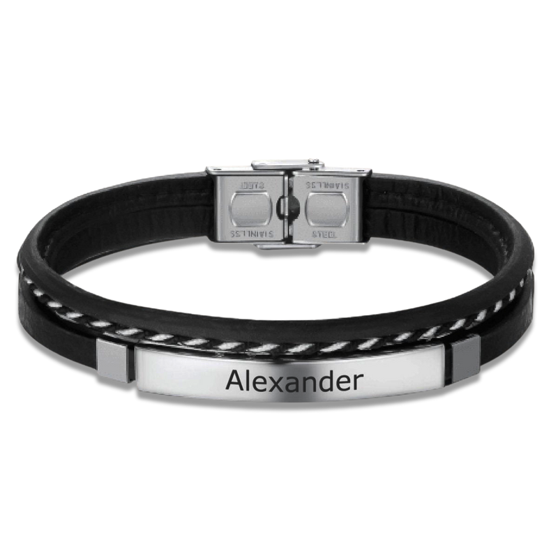 Lord BRAVE Men's Bracelet  - Personalised - SophiaJewels