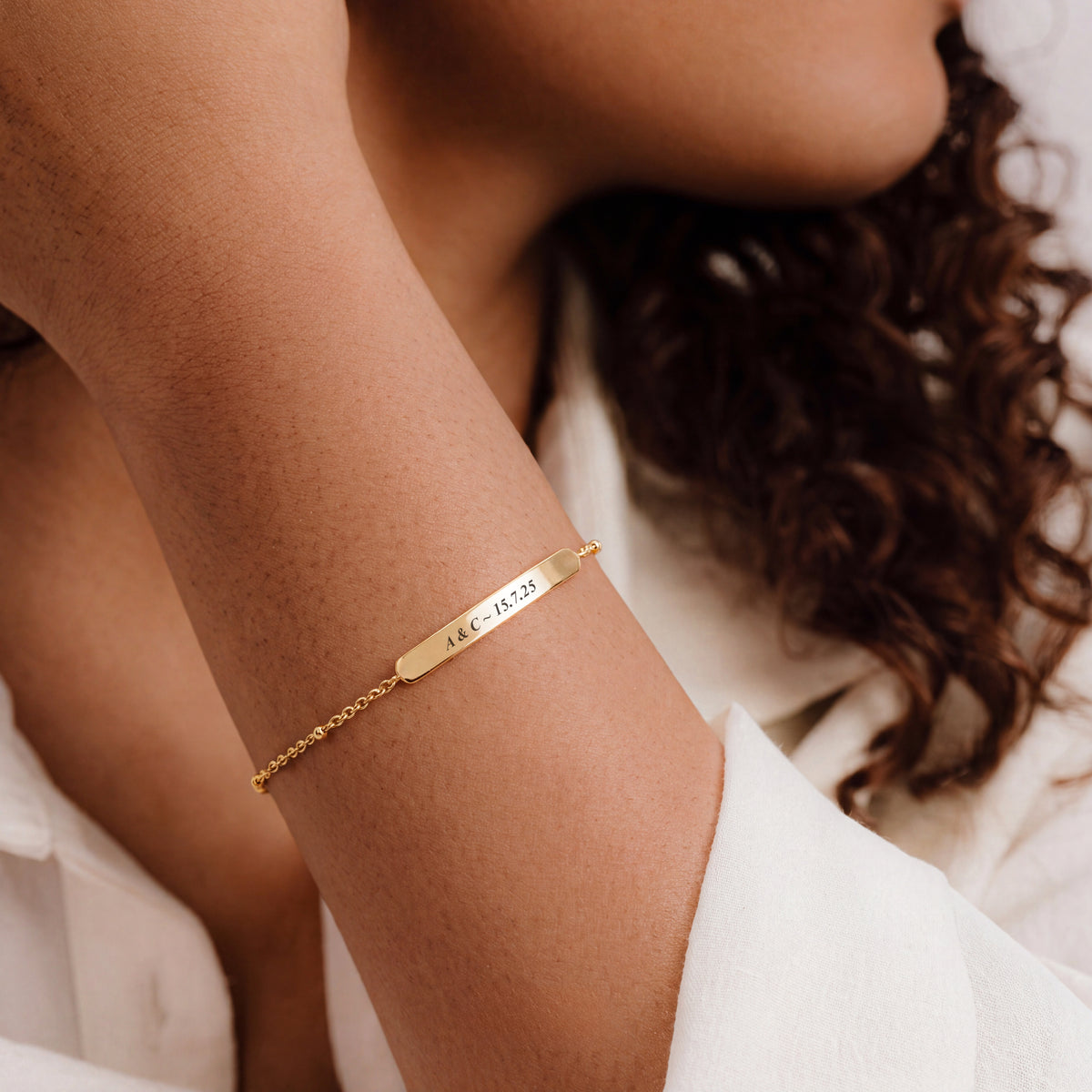 Bracelet Barre Éternelle - Personnalisé