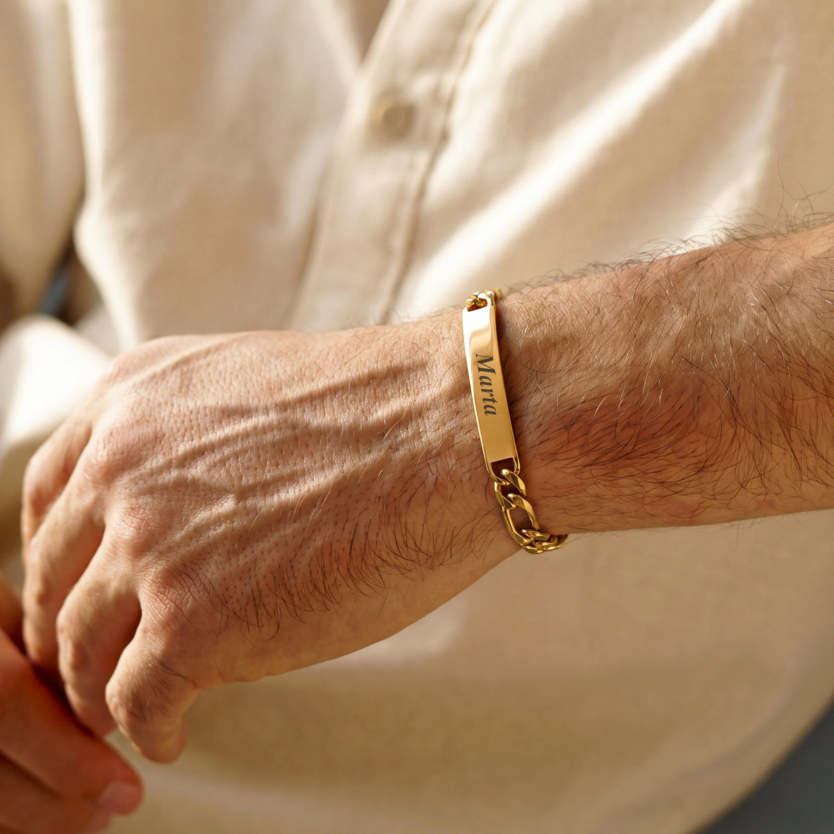 Bracelet Ne m'oublie pas - Homme ~ Personnalisé