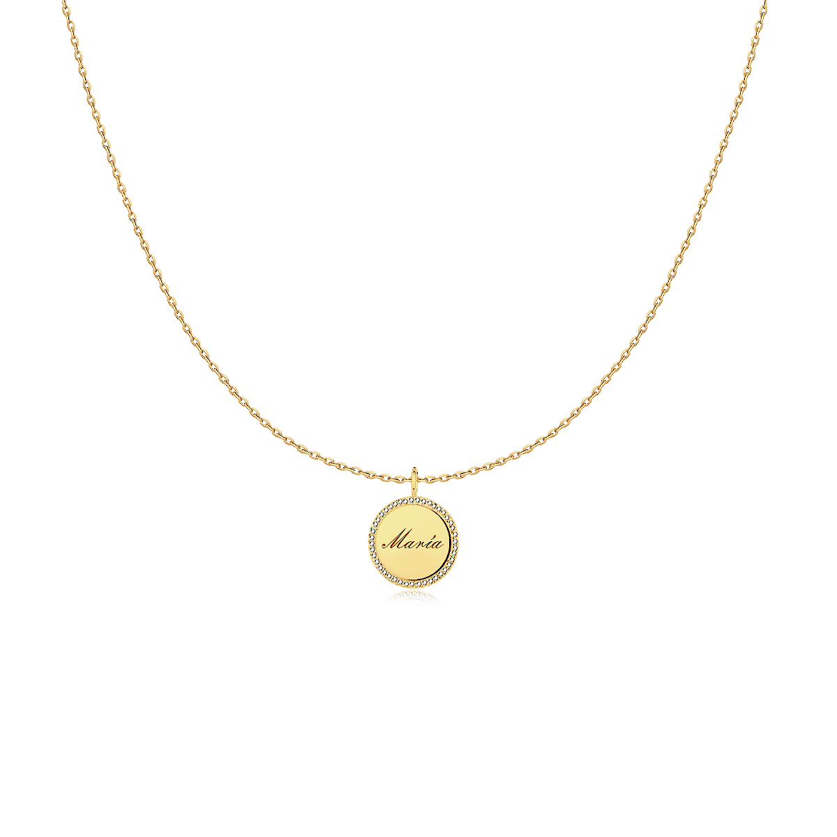 Medallion Necklace - Personalized - SophiaJewels