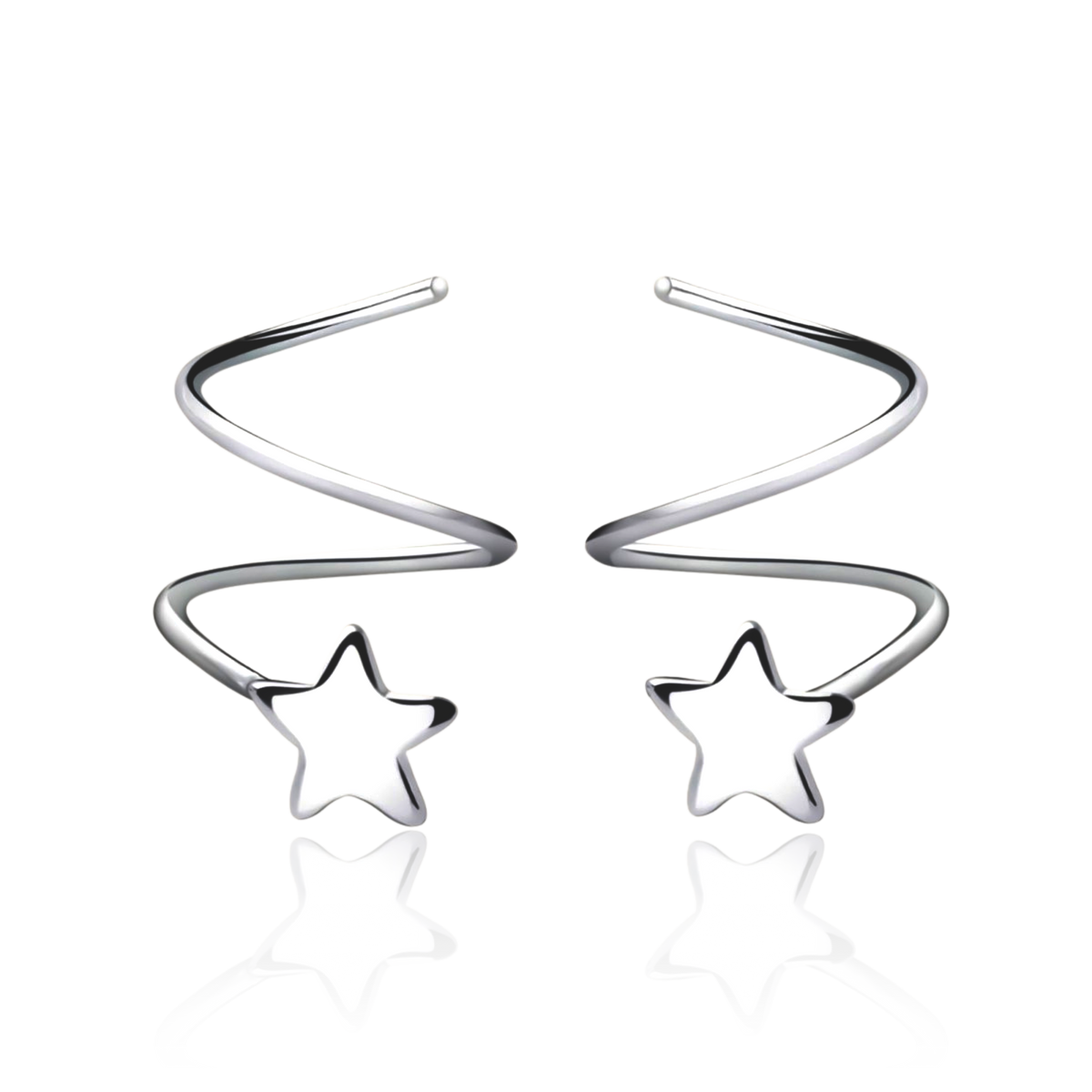 Spiral Star Earrings - SophiaJewels