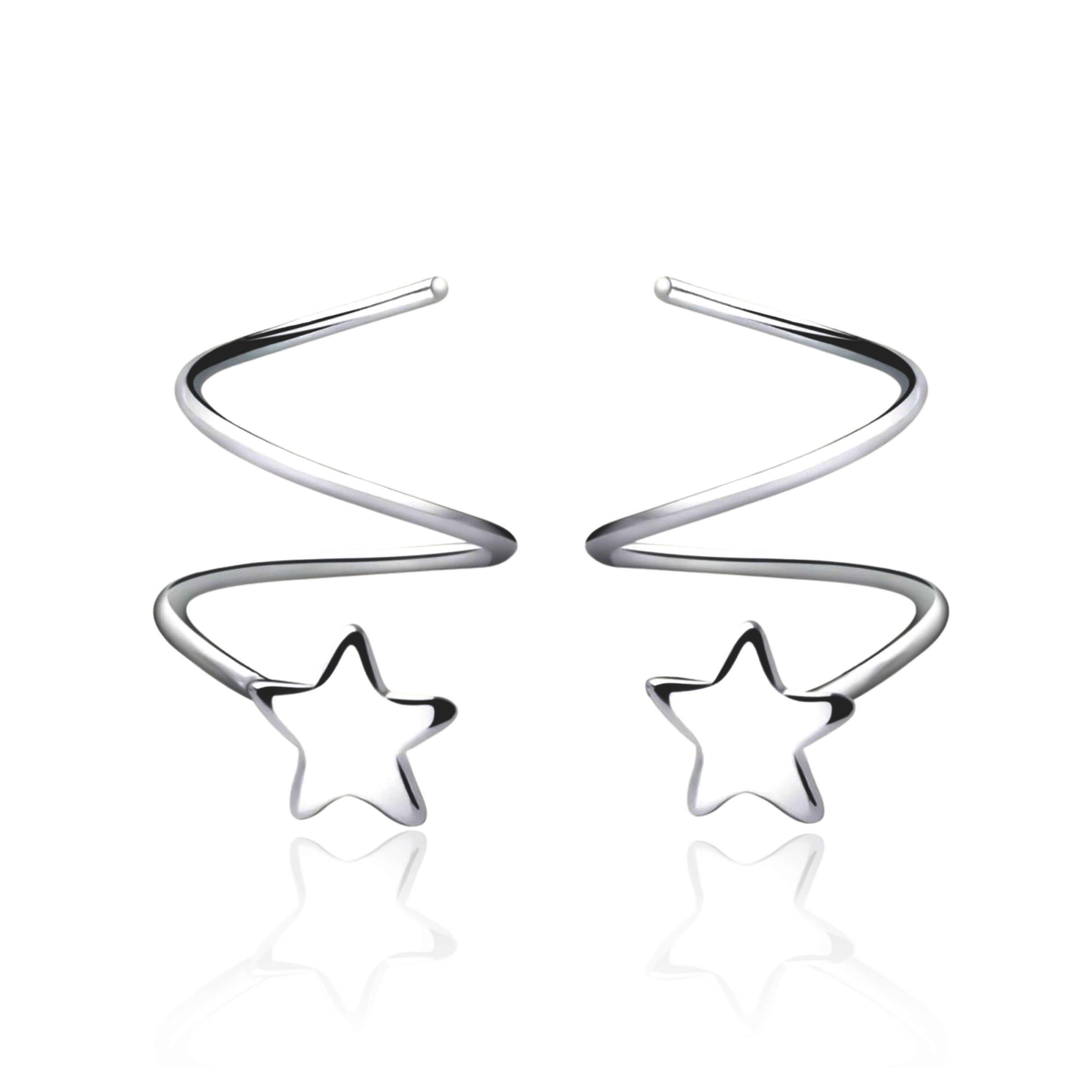 Spiral Star Earrings - SophiaJewels