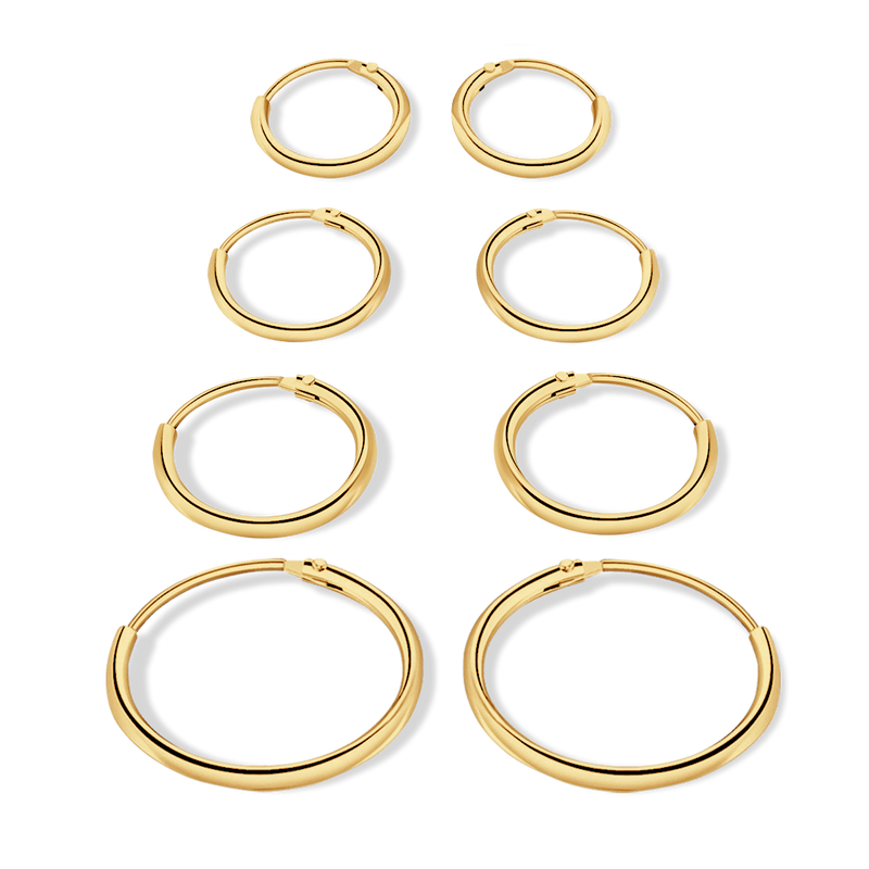 Simple Hoops Earrings - SophiaJewels