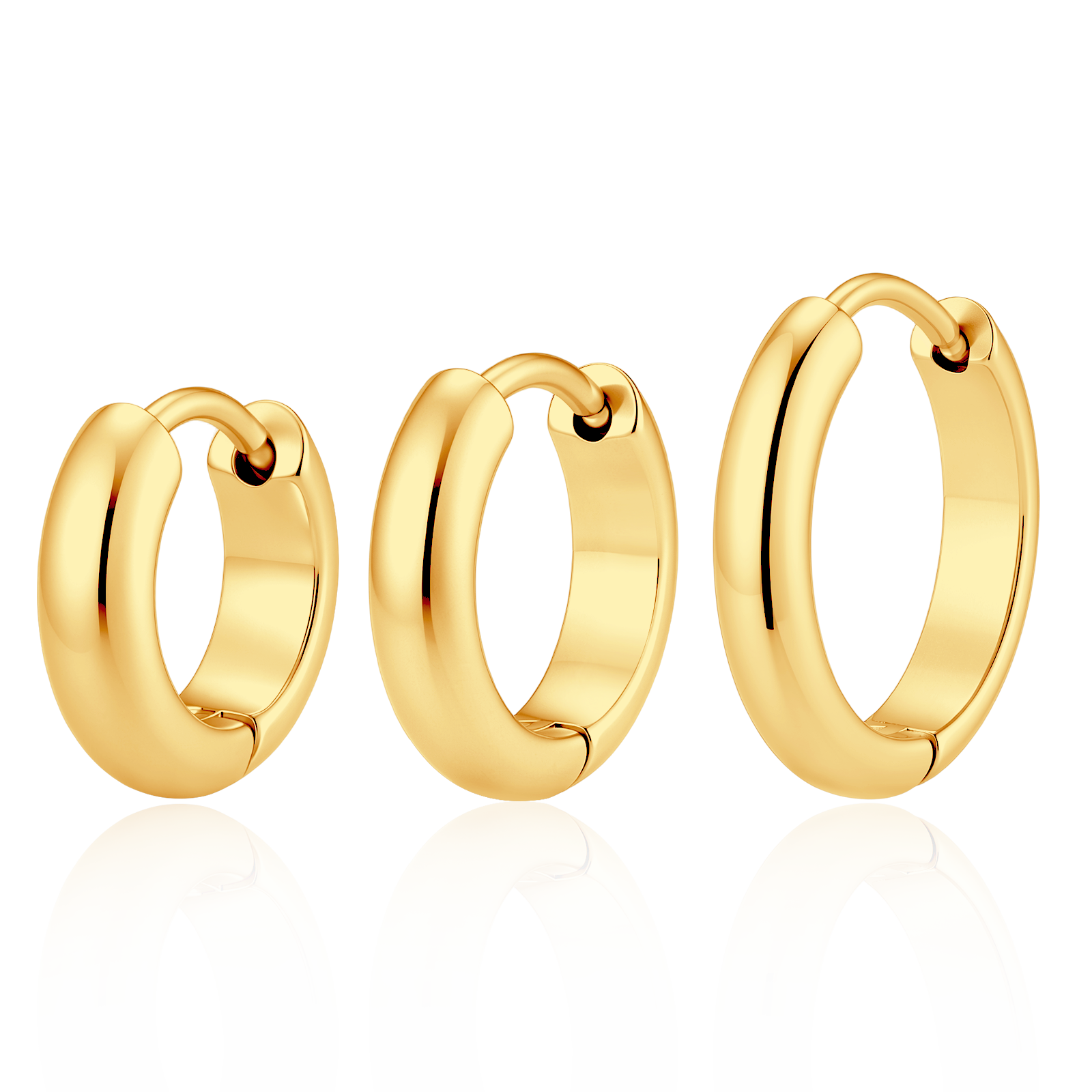 Boucles d’oreilles 3 créoles