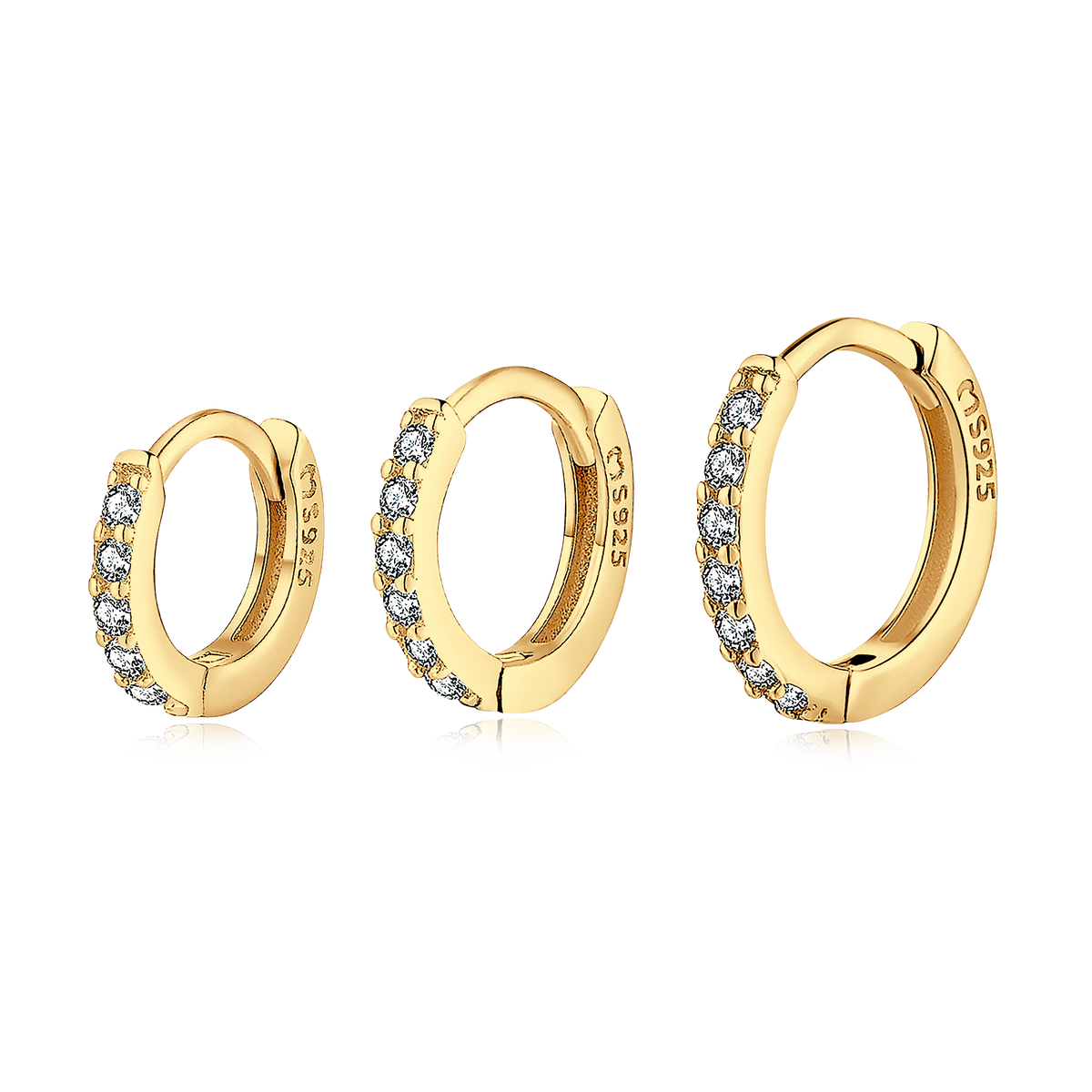 Triple Hoops Earrings - SophiaJewels