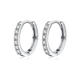 Boucles d'oreilles créoles en zirconium