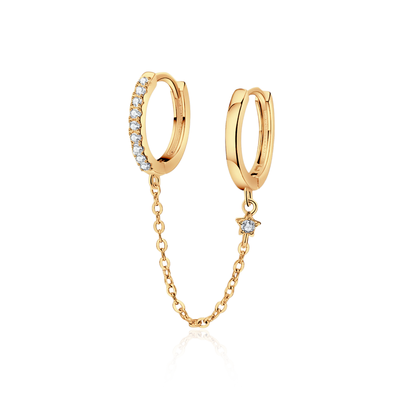 Hoop Chain Earrings - SophiaJewels