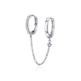 Orecchini Anello a Catena