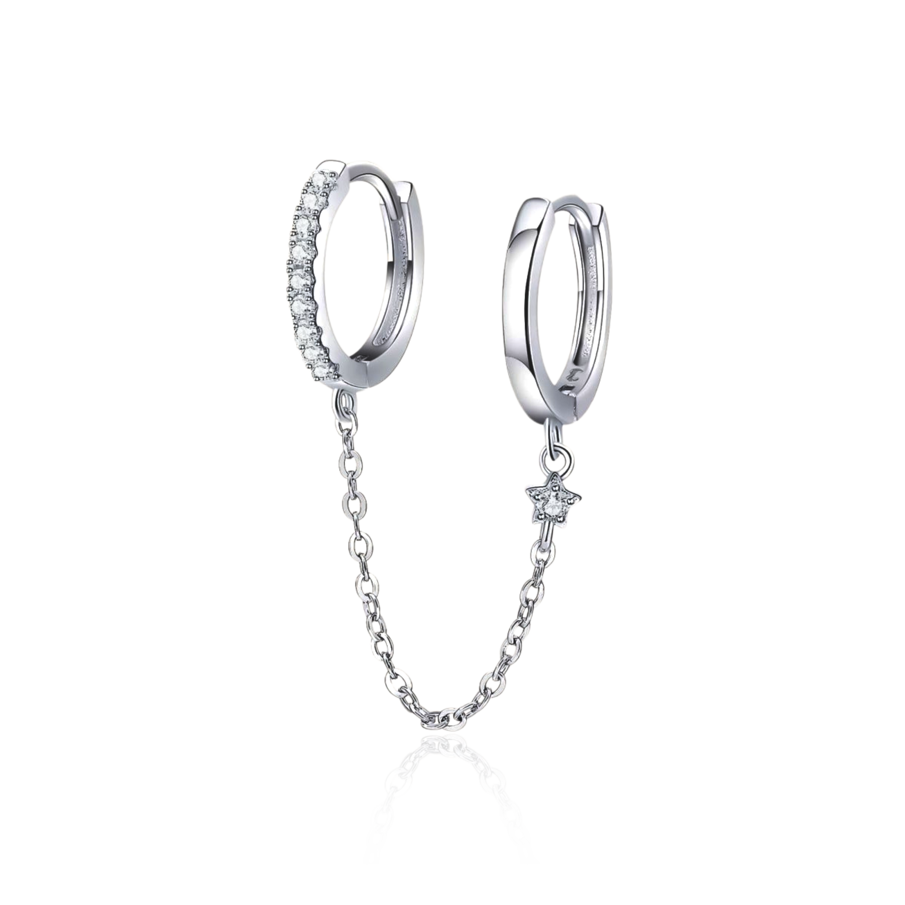 Hoop Chain Earrings - SophiaJewels