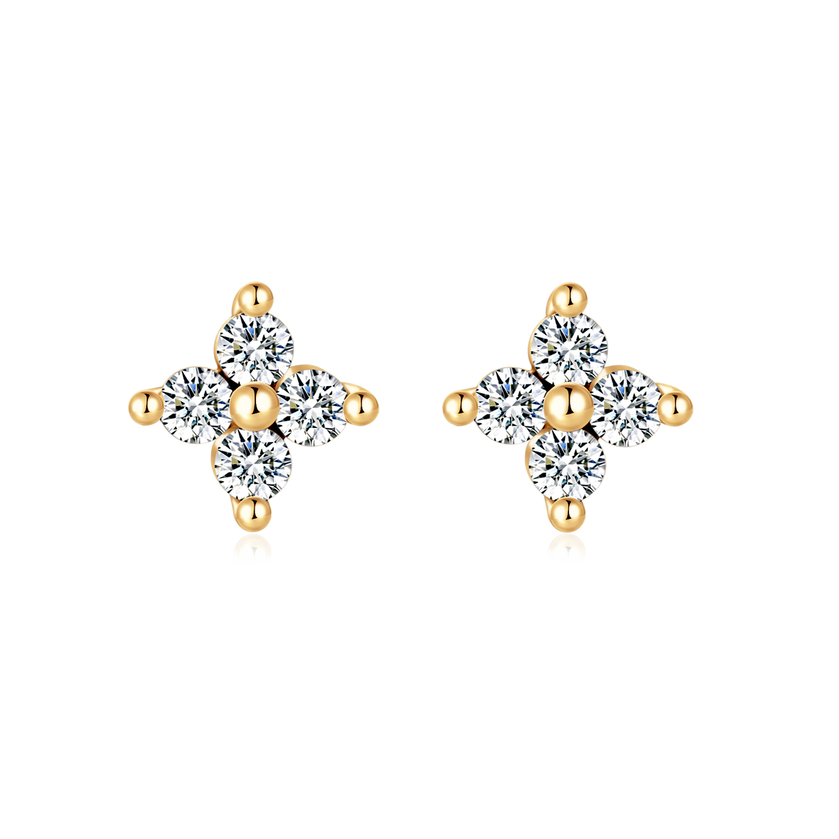 Crystal Flower Earrings - SophiaJewels