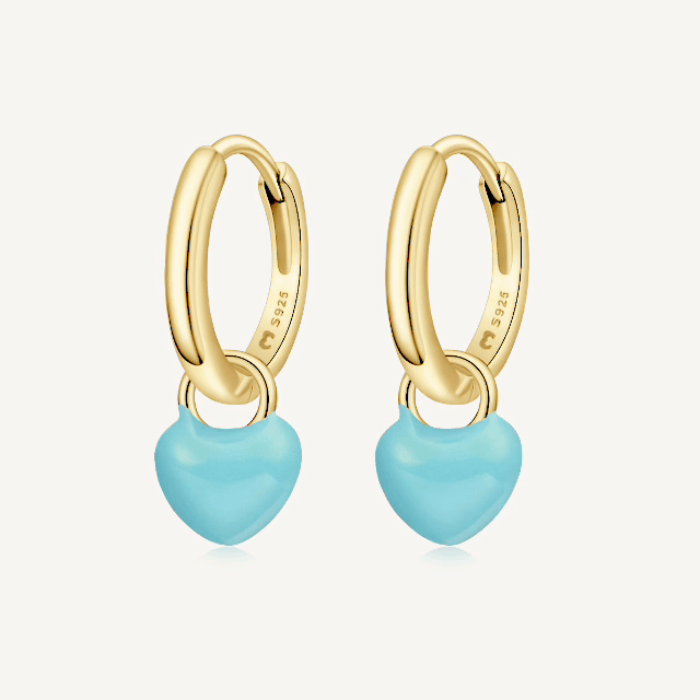 Boucles d’oreilles Créoles Cœur