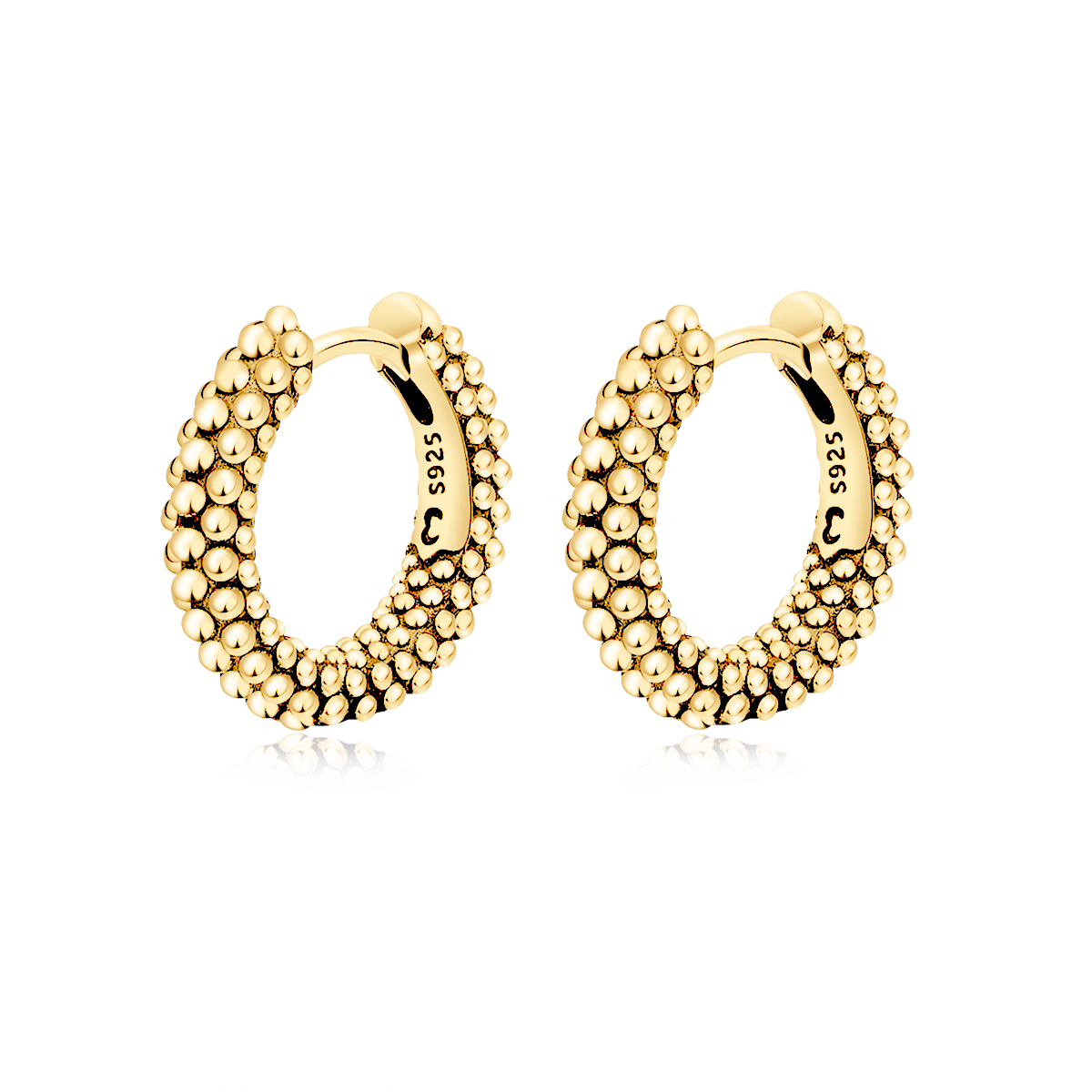 Ball Ring Hoops Earrings - SophiaJewels