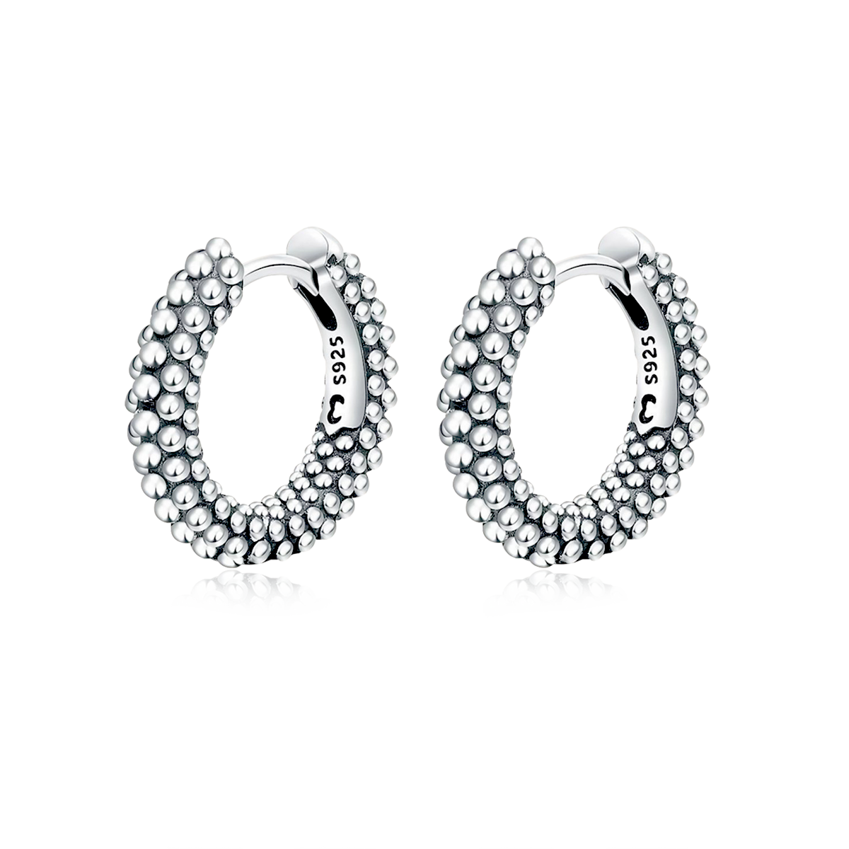 Ball Ring Hoops Earrings - SophiaJewels