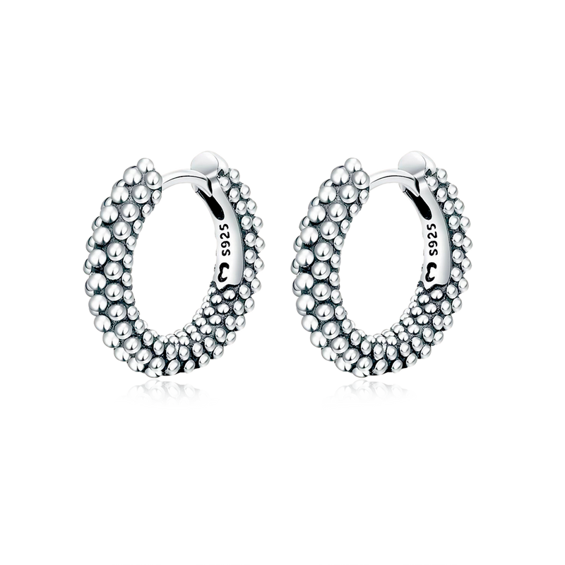 Ball Ring Hoops Earrings - SophiaJewels