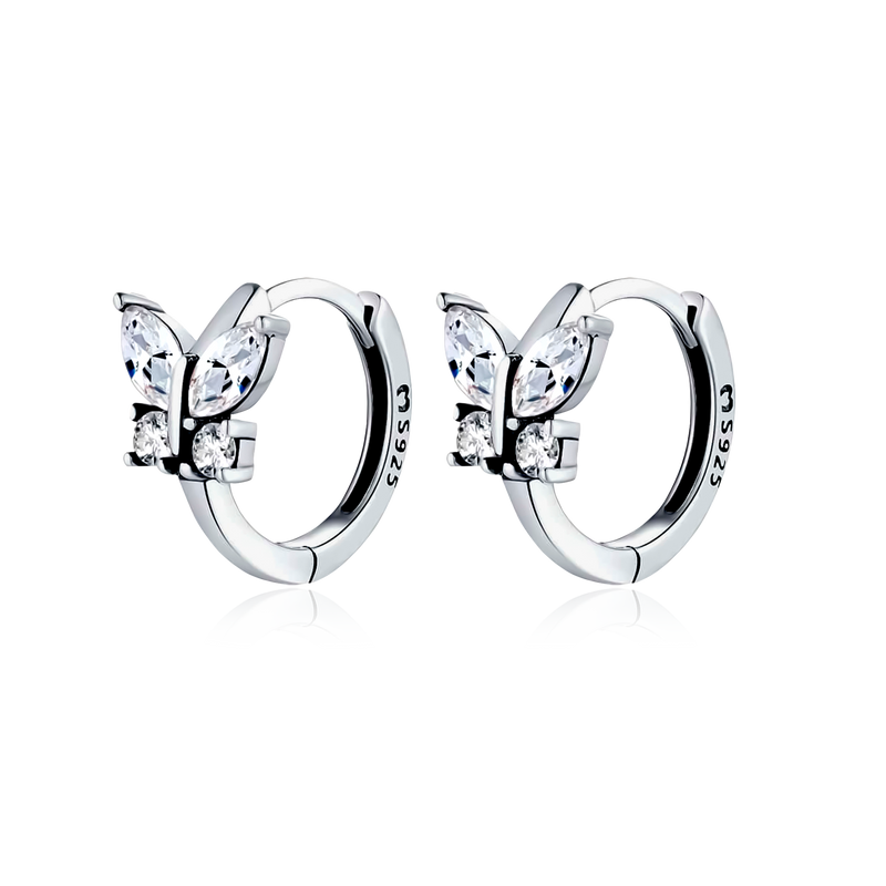 Crystal Butterfly Earrings - SophiaJewels