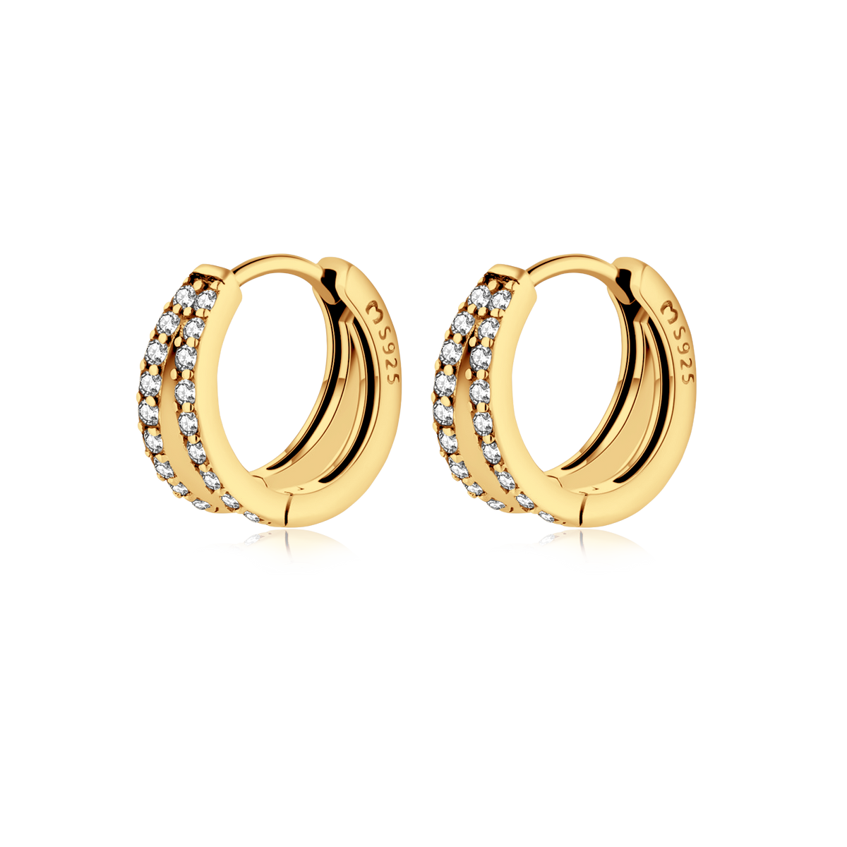 Luminous Hoop Rings Earrings - SophiaJewels