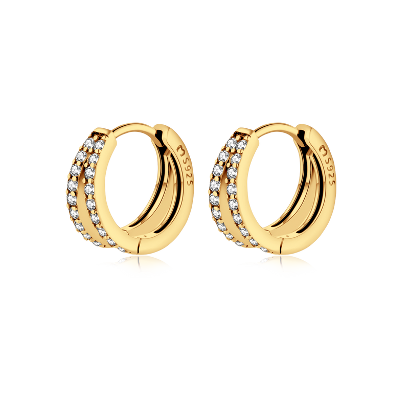Luminous Hoop Rings Earrings - SophiaJewels