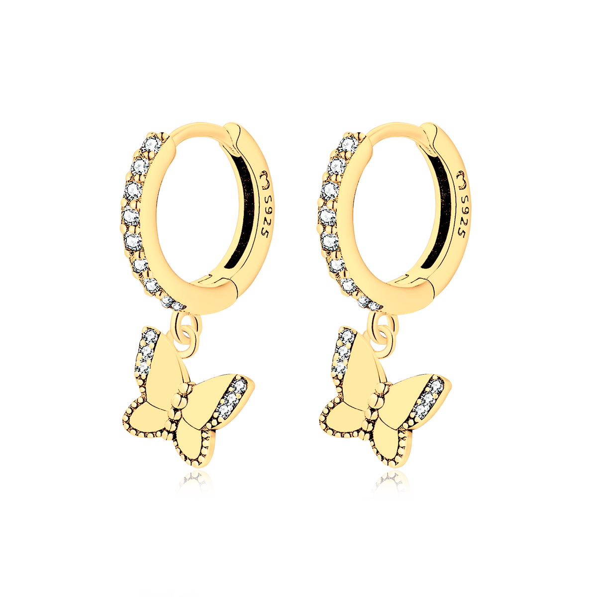 Illuminated Butterfly Earrings - SophiaJewels